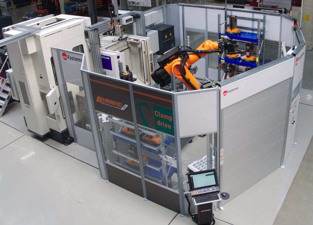 Die Roboterzelle bei Allmatic ist seit 
2018 in Betrieb und verfügt über einige Besonderheiten.